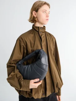 Mini Fortune Croissant Bag i Granit Blå