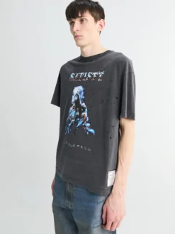 MothTech T-shirt i Aged Black