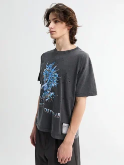 MothTech T-shirt i Aged Black