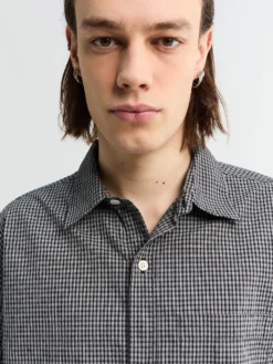 New Input Shirt Black Experienced Check