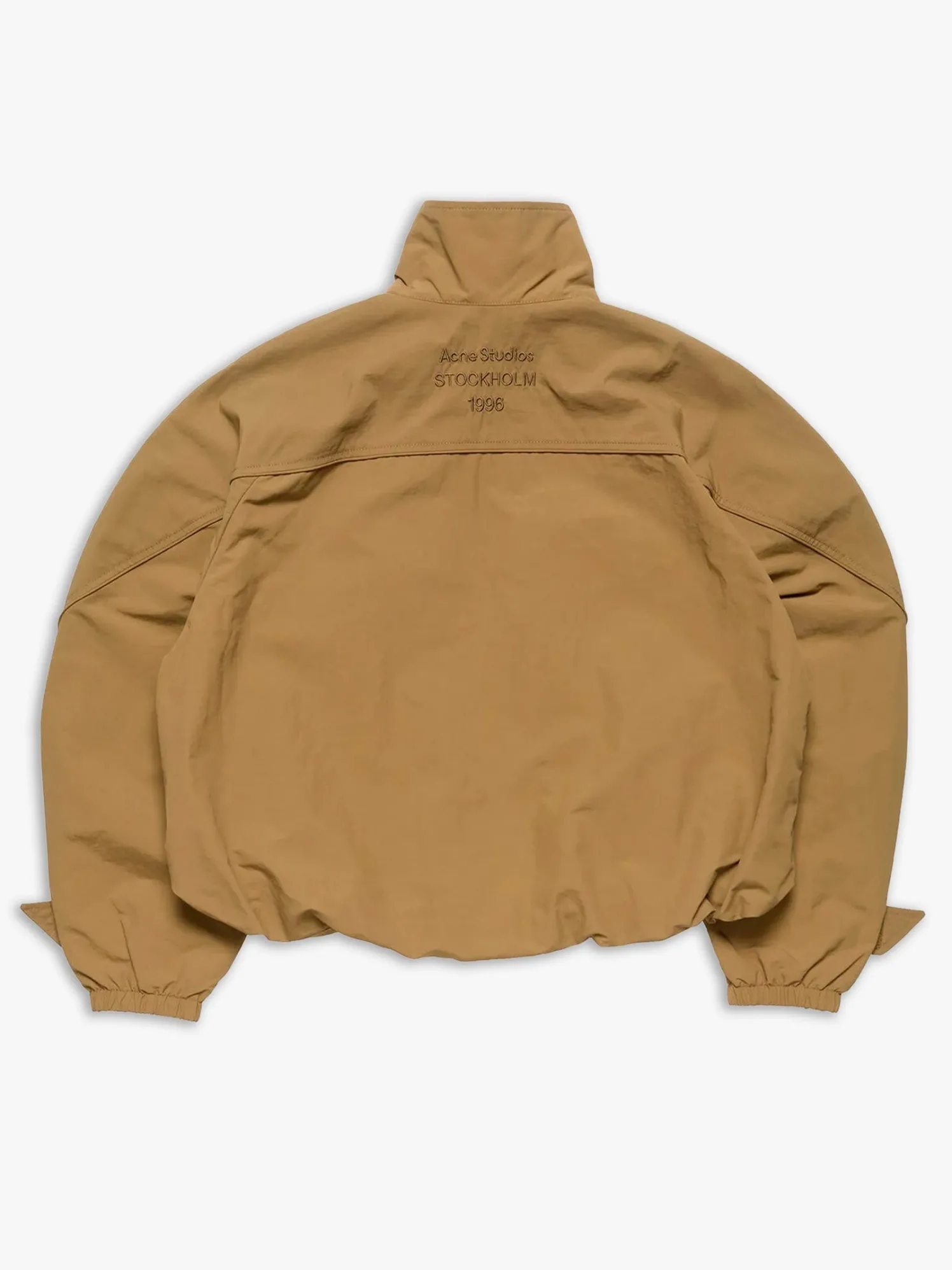 Nylon Logo Jacket i Mørk Khaki