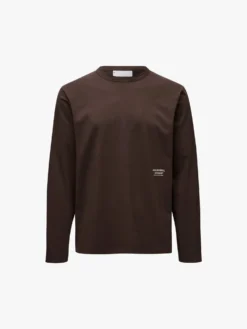 Off-Race Cotton Tech Langærmet T-shirt i Mørk Lilla