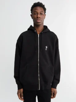 OG Zip Logo Hoodie i Sort