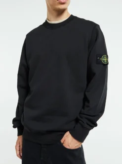 6100060 Organic Cotton Fleece i Sort