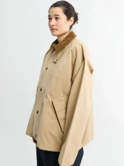 Oversized Transporter Casual Jacket i Stone