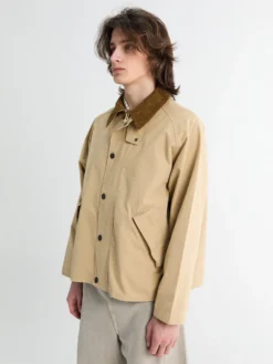 Oversized Transporter Casual Jacket i Stone