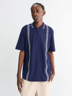 Panel Zip Polo i Navy