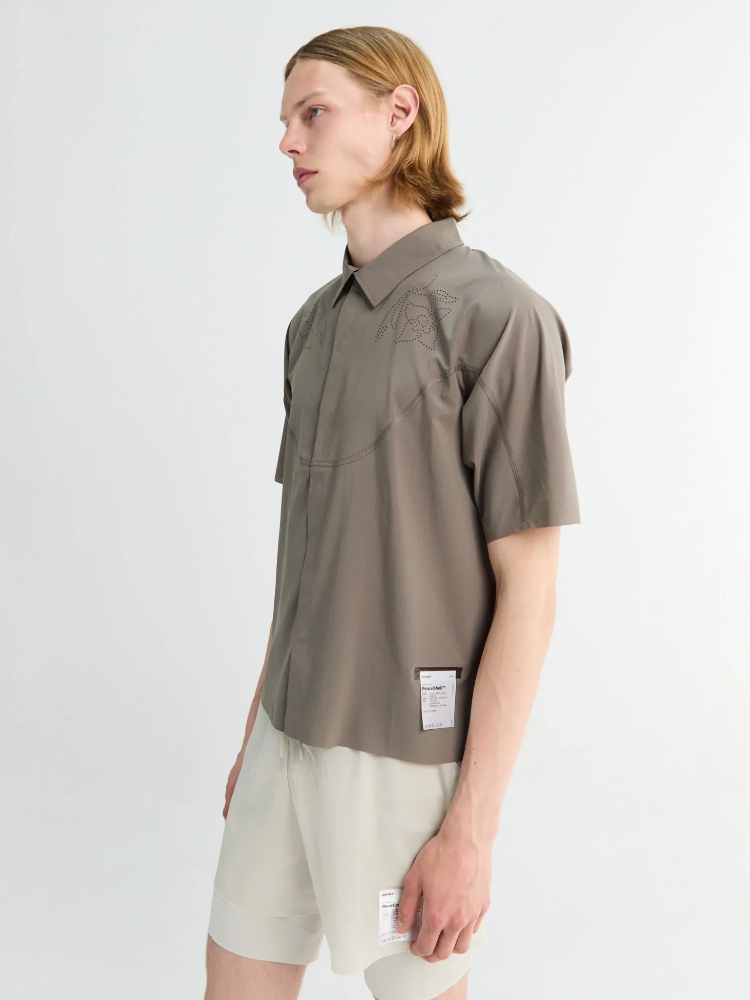 PeaceShell River Shirt Kortærmet i Falcon