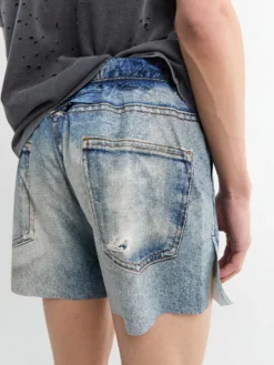 PeaceShell 5 Uforede Shorts i digital Denim