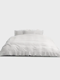 Percale, Broderie Anglaise, Dobbelt Dynebetræk i Broken White/Elodie