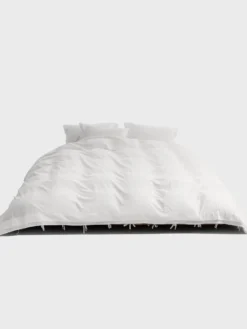 Percale, Broderie Anglaise, Enkelt Dynebetræk i Broken White/Perle