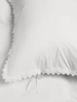 Percale, Broderie Anglaise, Pudebetræk i Broken White/Anaïs