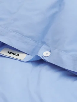 Percale Dynebetræk i Island Blue