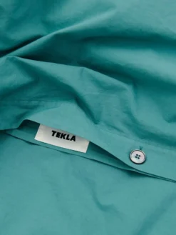 Percale Dynebetræk i Vintage Green