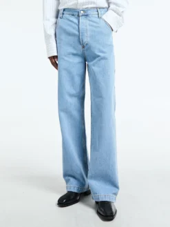 Pickerby Denim Bukser i Light Blue