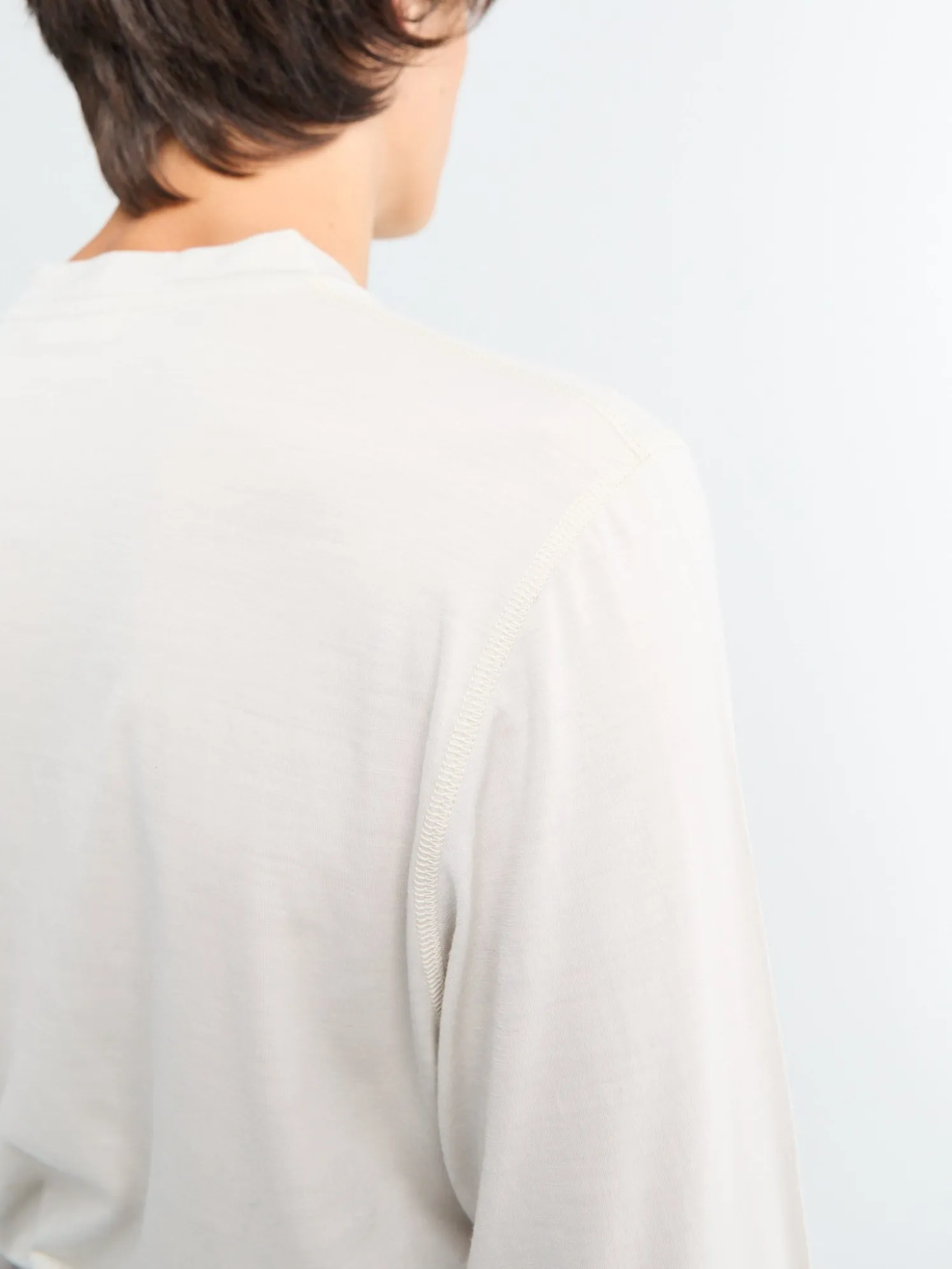 Polar Jersey Roundneck i Talc Jersey uld