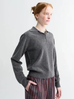 Polo T-shirt i Mørkegrå