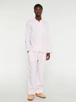 Poplin Pyjamas Bukser i Soft Pink