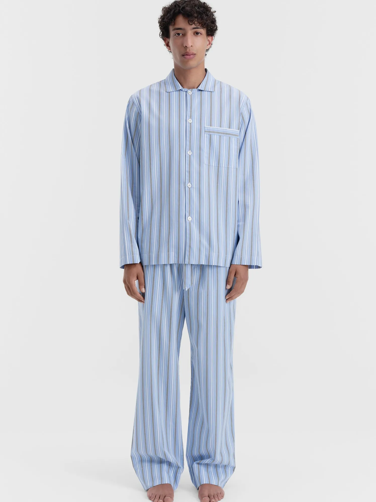 Poplin Pyjamas Pants i Stave Stripes