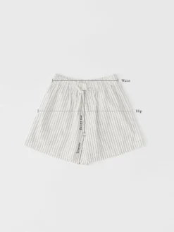 Poplin Pyjamas Shorts i Shirt Blue