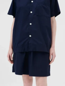 Poplin Pyjamas Shorts i True Navy