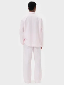 Poplin Pyjamas Skjorte i Hatty Stripes