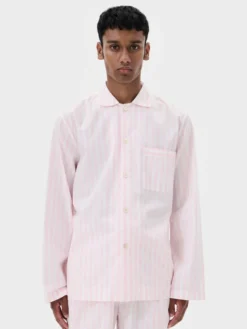 Poplin Pyjamas Skjorte i Hatty Stripes