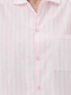 Poplin Pyjamas Skjorte i Hatty Stripes