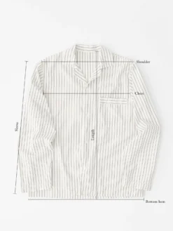 Poplin Pyjamas Skjorte i Lemonade