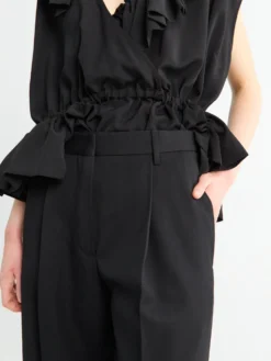 Portias Wide Pants i Sort