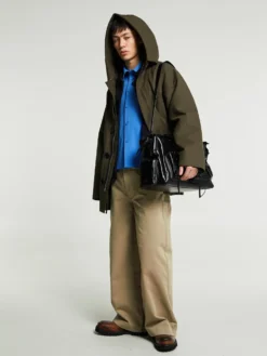 Rainer Unlined Cotton Parka i Dark Khaki Brown