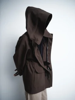 Rainer Unlined Cotton Parka i Dark Khaki Brown