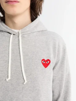 Red Heart Hoodie i Grå