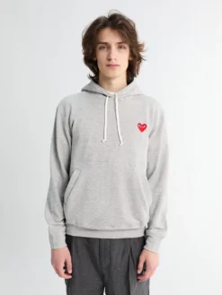 Red Heart Hoodie i Grå