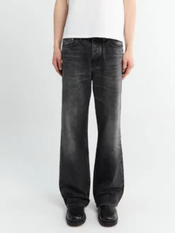 Relaxed Boot Jeans i Deep Black Worn