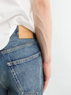 Relaxed Boot Jeans i Mørkeblå Vintage