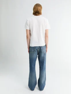 Relaxed Boot Jeans i Mørkeblå Vintage