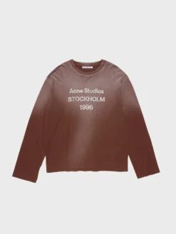 Relaxed Fit Logo T-Shirt i Chocolate Brown