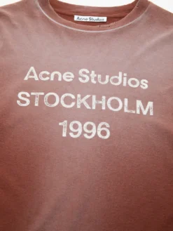 Relaxed Fit Logo T-Shirt i Chocolate Brown