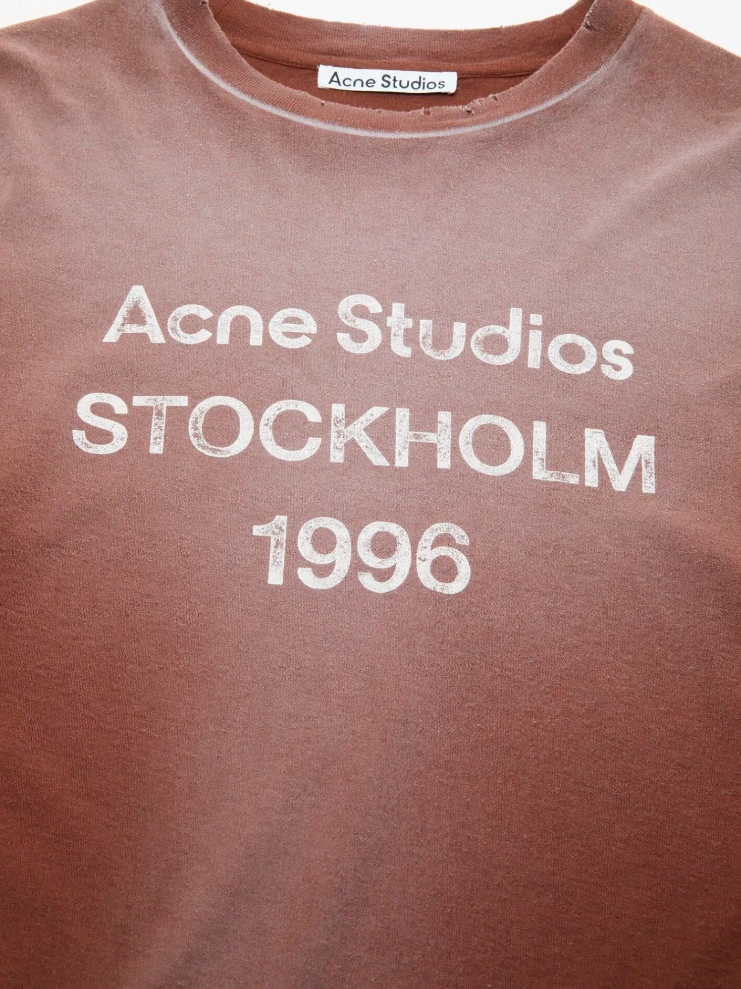 Relaxed Fit Logo T-Shirt i Chocolate Brown