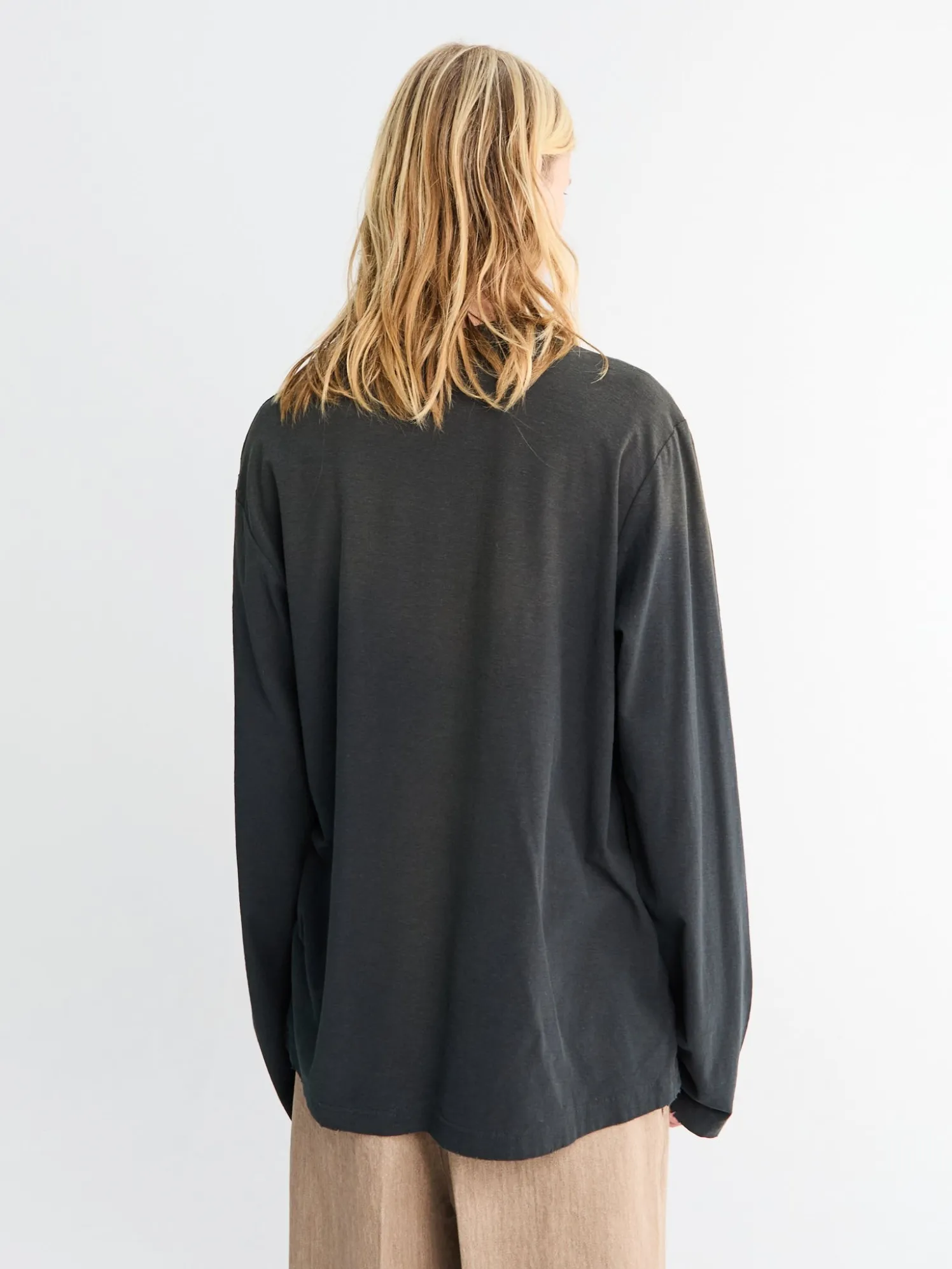 Relaxed Fit Logo T-Shirt i Faded Black