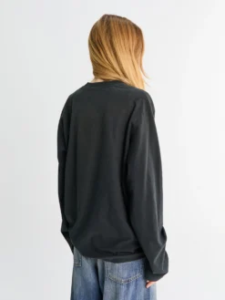 Relaxed Fit Logo T-Shirt i Faded Black