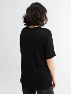 Rond Jersey kortærmet T-shirt i Sort