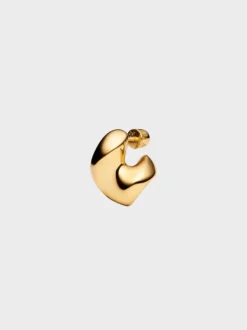 Saddle Ørering Lille i Guld