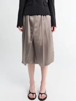 Saronga Bis Skirt i Taupe