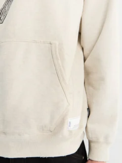 Savage Swear Hoodie Longsleeved i Oatmeal