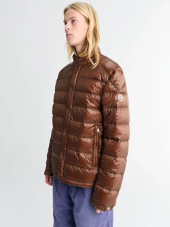 Selves Short Down Jacket i Brun