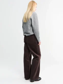 Semi-Wide Corduroy Bukser i Brun