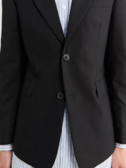 Single Breasted Blazer i Sort