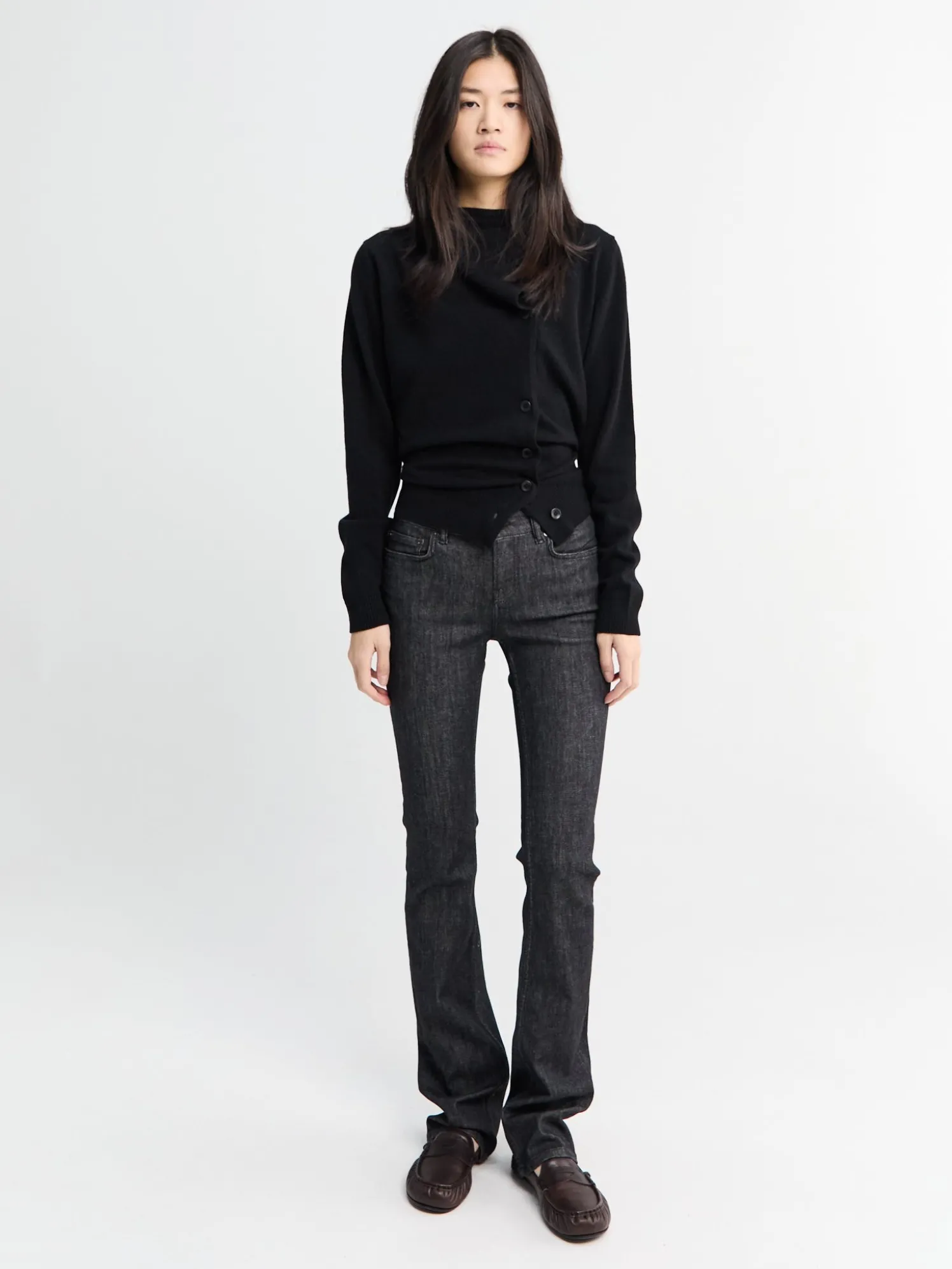 Skinny Fit 2013F Black Roots Jeans i Sort